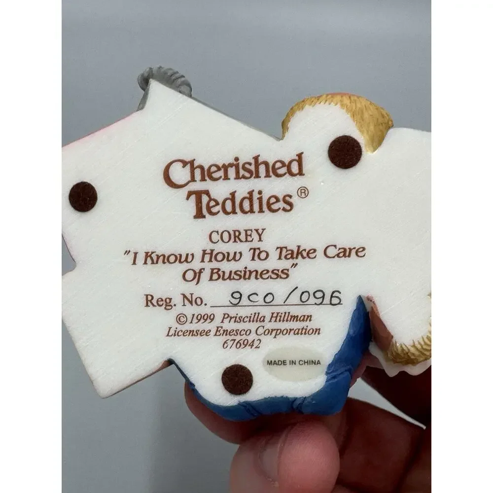 1999 CHERISHED TEDDIES Corey I Know How To Take Care Of Business 676942 Enesco